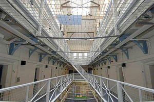 The strikingly forbidding interior of the former Dana prison