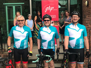 Supporting image for story: Cyclists get hot under the collar in ride for hospice