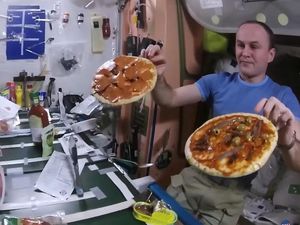 Supporting image for story: These astronauts made pizza in space – but how did it taste?