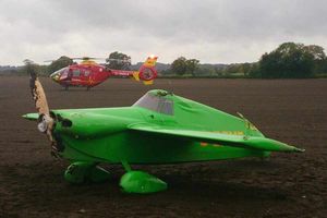 Supporting image for story: Pilot escapes as plane in emergency landing near Bridgnorth
