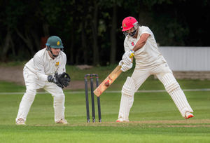 Hammerwich CC vs Walsall July 26th 2025. Imran Qadir top scorer for Hammerwich with 85 not out.