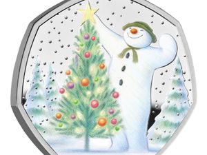 Supporting image for story: Gold Snowman coin hidden in advent calendar for someone to find on Christmas Eve
