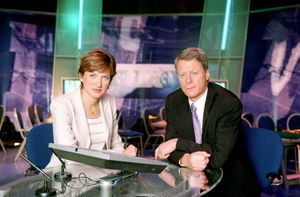 Fiona Bruce and Nick Ross fronting the programme