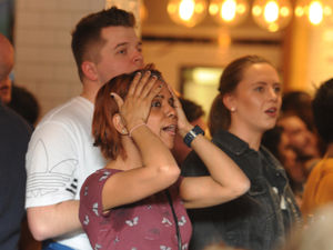 Supporting image for story: Wolves fans pack city-centre pubs to watch devastating defeat - GALLERY