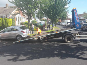 Supporting image for story: Kingswinford crash: Wall and tree hit by car in smash