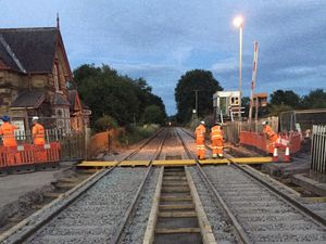 Supporting image for story: Onibury A49 level crossing works on track