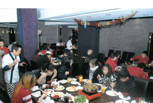 Bosses released these photos which they said showed staff enjoying parties