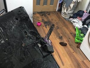 Supporting image for story: 'Lucky escape' for Walsall family after laptop went up in flames