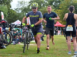 Supporting image for story: 'It was really good, this is our best venue' - Organiser praises Ellesmere park as hundreds successfully compete in Shropshire Triathlon