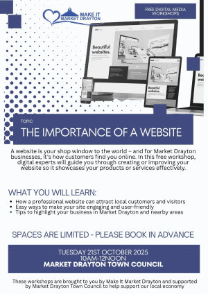 Free Digital media workshops by Make it Market Drayton