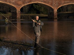 Supporting image for story: TV’s Paul Whitehouse casts first line to mark beginning of salmon fishing season