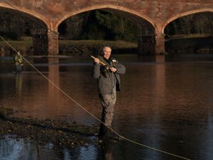 Supporting image for story: TV’s Paul Whitehouse casts first line to mark beginning of salmon fishing season