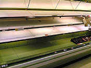 Supporting image for story: Sainsbury's shelves stripped
