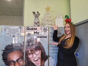 Supporting image for story: Brownhills opticians brings festive cheer while  supporting local foodbank
