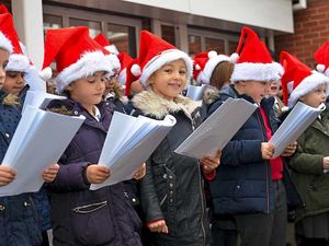 Supporting image for story: Wolverhampton schoolchildren bring festive spirit to Bilston market