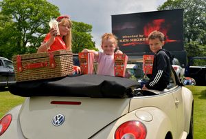 Molly Roberts 11, Laila Richards, five, Oscar Roberts 10 from Brierley Hill
