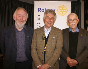 Caption: Left to right Alistair Bates, Johnathan Callwood and Peter Judge.