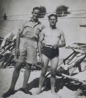 Doug and Jim Hoverd in Palestine.