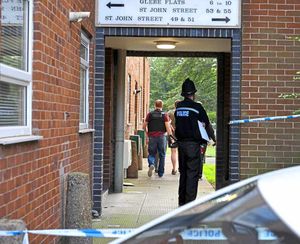 Police at the scene in Wellington