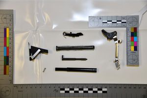 Seized pistol parts 