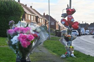 Burcot Avenue in Wolverhampton, the scene of a murder on Christmas Day
