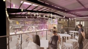 Central space at upper ground floor