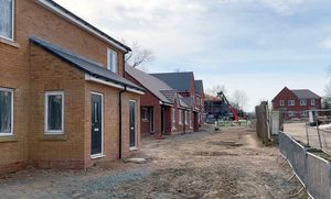 Work has restarted at the 28 home development in Gobowen