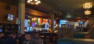 The pub is a large one, with space everywhere for people to eat and drink in comfort