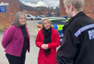 Sarah Murray, left, with North Shropshire MP Helen Morgan. Photo: Liberal Democrats