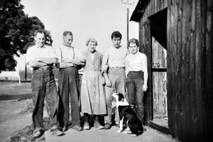 Staff of J P Wood at The Grove, Craven Arms, some time between 1956 and 1959. This picture loaned a few years ago to the Shropshire Star archive by Mr Don Walls who went to join J P Wood at The Grove, Craven Arms, in 1956 as the poultry specialist. He left in October 1959.