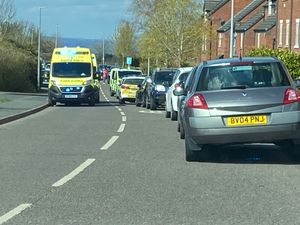 Several emergency vehicles attended