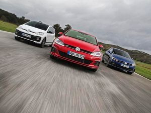 Supporting image for story: Up!, Polo and Golf – Volkswagen’s GTI family tested on and off track