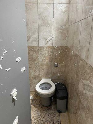 The vandalism took place throughout the toilets