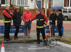 Firefighters build on the police work to make roads safer for cyclists 