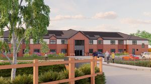An artist's impression of the proposed care home in Market Drayton