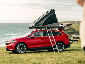 Supporting image for story: Skoda’s Enyaq iV 80 FestEVal transforms SUV into camping-ready EV