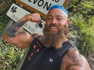 Supporting image for story: Ashley Cain gives impassioned speech as he finishes Ultraman challenge
