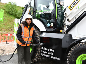 Supporting image for story: Energy Secretary impressed by JCB’s hydrogen engine innovation