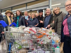 Supporting image for story: Supermarket sweep with a strong message on plastic in Ludlow protest