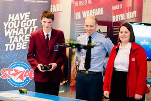 Flying a drone - Cian Onions 16, with FLT Howard Fielder and Lily Dean