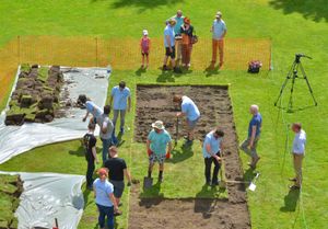 The dig at Shrewsbury Castle 