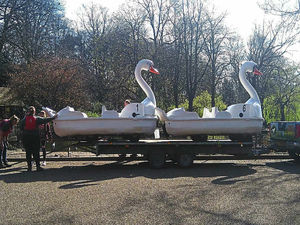 Supporting image for story: Pedalos mark start of Spring at Walsall Arboretum