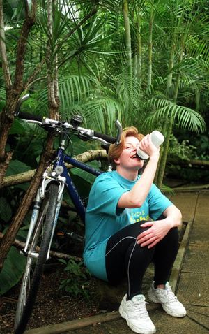 Karin Jenkins prepares for her cycle ride across Cuba