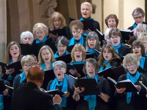 Supporting image for story: Choir limbering up their south Shropshire voices for next big concern