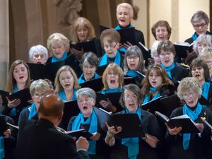 Supporting image for story: Choir limbering up their south Shropshire voices for next big concern