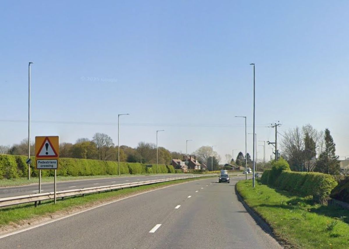 Emergency services called after fire involving van on A-road in north Shropshire