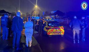 Officers were kept busy across the north of Birmingham on Friday night. Photo: West Midlands Police