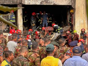 Supporting image for story: Death toll rises to 16 after Bangladesh Air Force jet crashes into Dhaka school