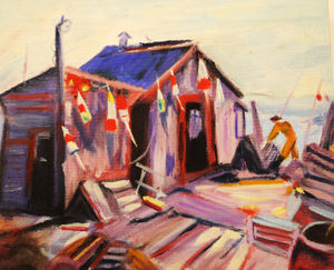 Work included in the Qube Creative Groups exhibition, at Qube Gallery, Oswestry