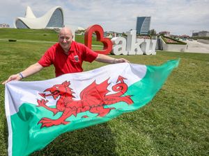 Supporting image for story: So near yet so far: Welsh football fan in Baku has to work during Euro 2020 matches